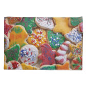 Weihnachtskekse ich farbenfrohe Weihnachtsgebäck Kissenbezug (Rückseite)