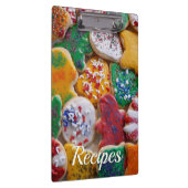 Weihnachtskekse ich farbenfrohe Weihnachtsgebäck Klemmbrett (Rechts)