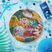 Weihnachtskekse ich farbenfrohe Weihnachtsgebäck Pappteller (Party)