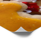 Weihnachtskekse ich farbenfrohe Weihnachtsgebäck Poster (Ecke)