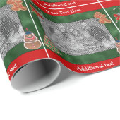 Weihnachtskekse Ihr Foto Urlaub Personalisiert Geschenkpapier (Rolleneckpunkt)