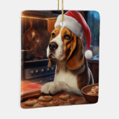 Weihnachtskekse im Beagle Feiertag Keramikornament (Rechts)