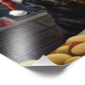 Weihnachtskekse im Black Lab Feiertag Fotodruck (Ecke)