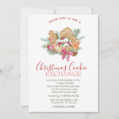 Weihnachtskekse im Wasser Sterne Rote Weihnachten Einladung (Vorderseite)