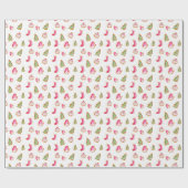 Weihnachtskekse in Aquarellen Feiertag Niedlich Geschenkpapier (Flach)