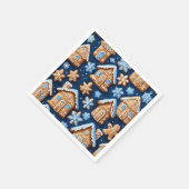 Weihnachtskekse Ingwer Brotmeister Winterurlaub Serviette (Ecke)