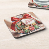 Weihnachtskekse Jar Plastic Untersetzer Set (Linke Seite)