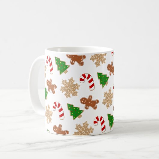 Weihnachtskekse Kaffeetasse (Vorderseite Links)