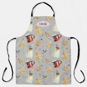 Weihnachtskekse & Kakao individuell anpassbar Schürze (Vorderseite)