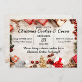Weihnachtskekse & Kakao-Winter Einladung (Vorne/Hinten)