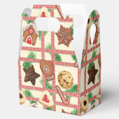 Weihnachtskekse Karierter Landstil Geschenkschachtel (Geöffnet)