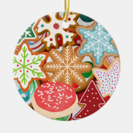 Weihnachtskekse Keramik Ornament