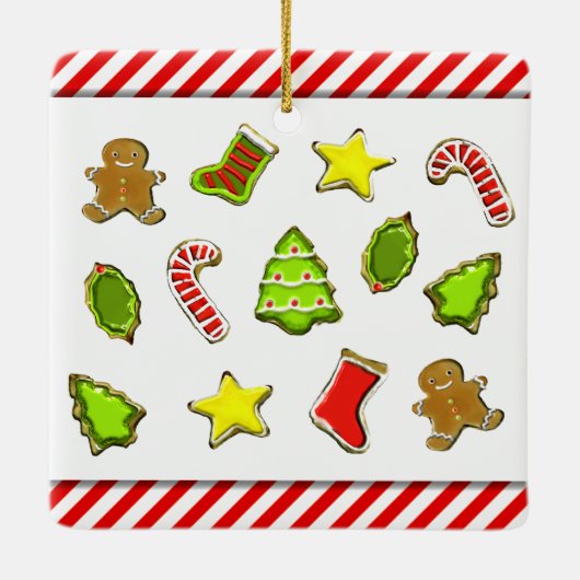 Weihnachtskekse Keramikornament (Rückseite)