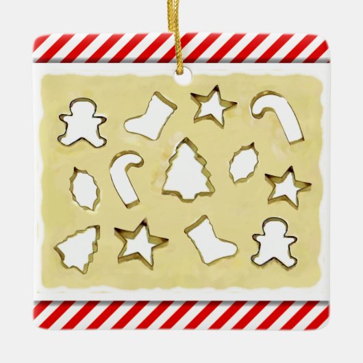 Weihnachtskekse Keramikornament (Vorderseite)