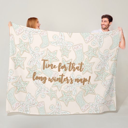 Weihnachtskekse Langer Winter Schlaf Fleecedecke (Beispiel)