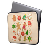 Weihnachtskekse Laptopschutzhülle (Vorderseite Links)