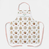 Weihnachtskekse Lebkuchen Sage Blush Custom Schürze (Vorderseite)
