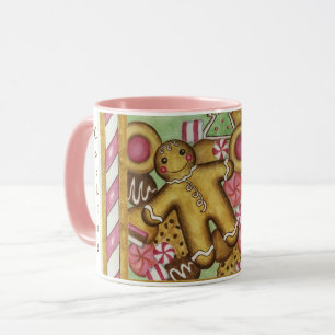 Weihnachtskekse Lebkuchenmann Kaffeetasse