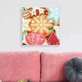 Weihnachtskekse Leinwanddruck (Insitu (Wohnzimmer))