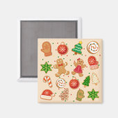 Weihnachtskekse Magnet (Vorderseite/Rückseite)