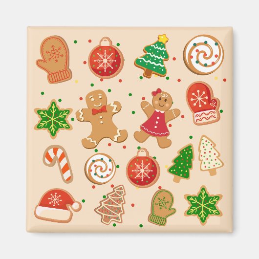 Weihnachtskekse Magnet (Vorne)