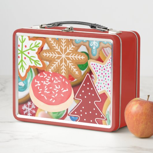 Weihnachtskekse Metall Brotdose (Beispiel)