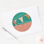 Weihnachtskekse Milch aus der Küche des Aufklebers Runder Aufkleber (Umschlag)