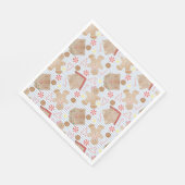 Weihnachtskekse mit Blue Stripe Paper Tellern Serviette (Ecke)