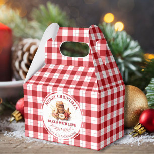 Weihnachtskekse mit Liebe gebacken Geschenkschachtel