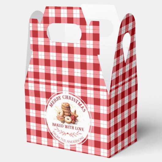 Weihnachtskekse mit Liebe gebacken Geschenkschachtel (Geöffnet)