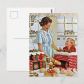 Weihnachtskekse mit meinem Ma-Foto machen Postkarte (Vorne/Hinten)