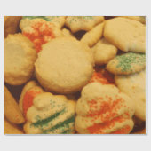 Weihnachtskekse mit Zuckersprinklen Geschenkpapier (Flach)