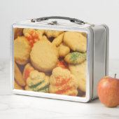 Weihnachtskekse mit Zuckersprinklen Metall Brotdose (Beispiel)