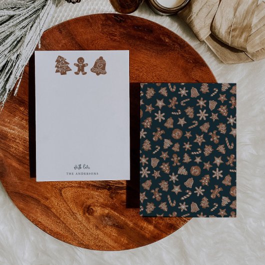 Weihnachtskekse Mitteilungskarte