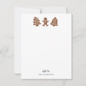 Weihnachtskekse Mitteilungskarte (Vorderseite)