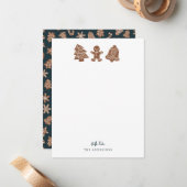 Weihnachtskekse Mitteilungskarte (Vorderseite/Rückseite Beispiel)