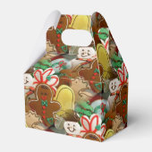 Weihnachtskekse Muster Gefälligkeitsbox Geschenkschachtel (Rückseite)