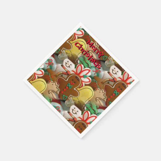 Weihnachtskekse Muster Napkin Serviette (Ecke)