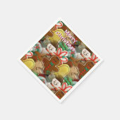 Weihnachtskekse Muster Napkins Serviette (Ecke)