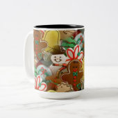 Weihnachtskekse Muster Tasse (Vorderseite Links)