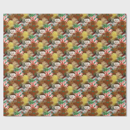 Weihnachtskekse Musterpapier Geschenkpapier (Flach)