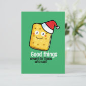 Weihnachtskekse nach Maß Dankeskarte (Stehend Vorderseite)