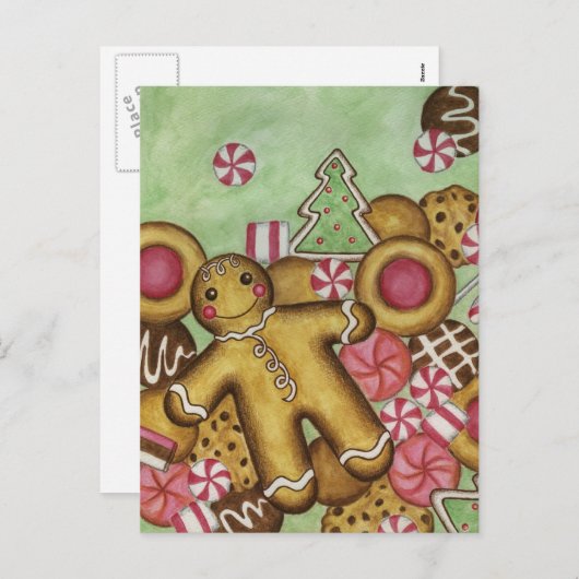 Weihnachtskekse Nahe Postkarte (Vorne/Hinten)