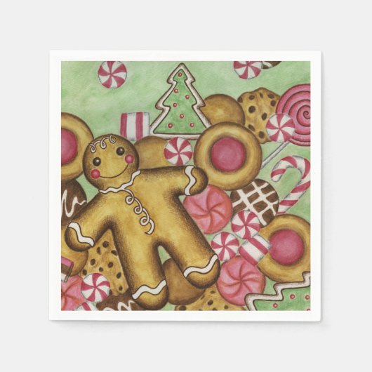 Weihnachtskekse Napkins Serviette (Vorderseite)