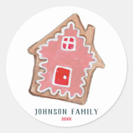 Weihnachtskekse niedliche Weihnachtsküchen Runder Aufkleber