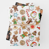 Weihnachtskekse Oh Snap Gingerbread Mann Muster Geschenkpapier Set (Beispiel)