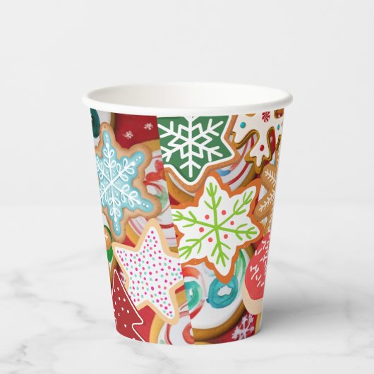 Weihnachtskekse Pappbecher (Rückseite)