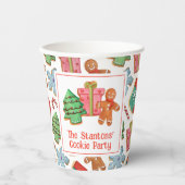 Weihnachtskekse Pappbecher (Vorderseite)