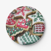 Weihnachtskekse Pappteller (Vorderseite)