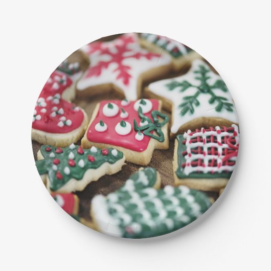Weihnachtskekse Pappteller (Vorderseite)